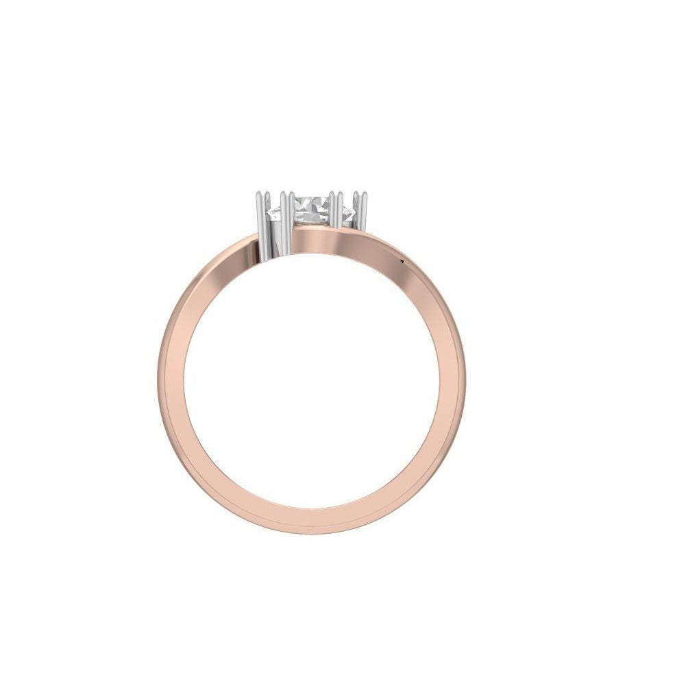 Princess Cut Diamond Solitaire Ring – Rose Gold Engagement Ring for Women 10K | 14K | 18K