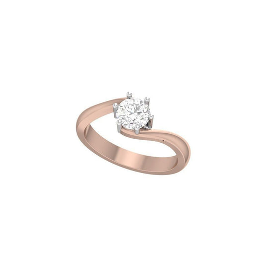 Princess Cut Diamond Solitaire Ring – Rose Gold Engagement Ring for Women 10K | 14K | 18K
